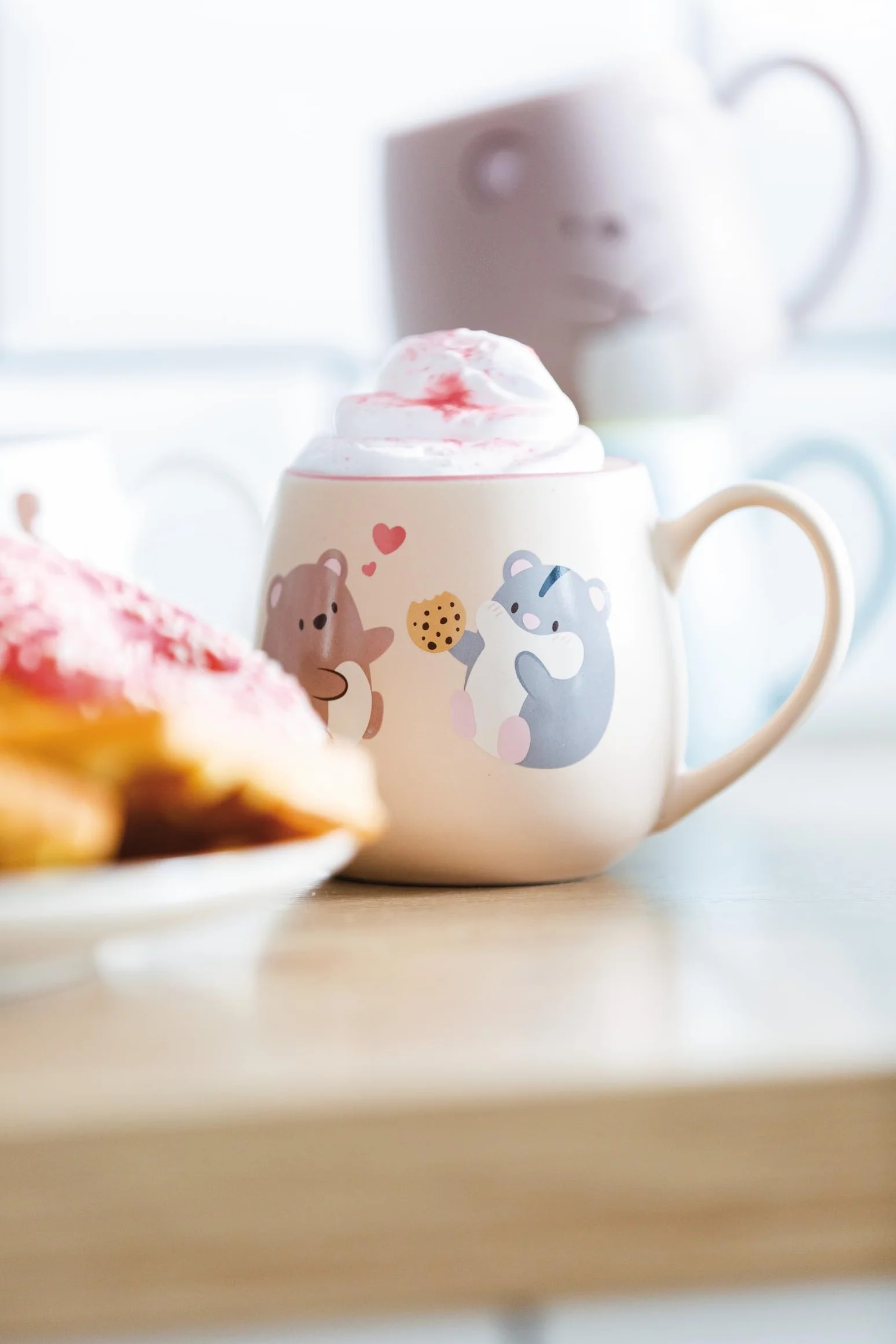 NICI kubek porcelanowy Friends for Life 400 ml beżowy