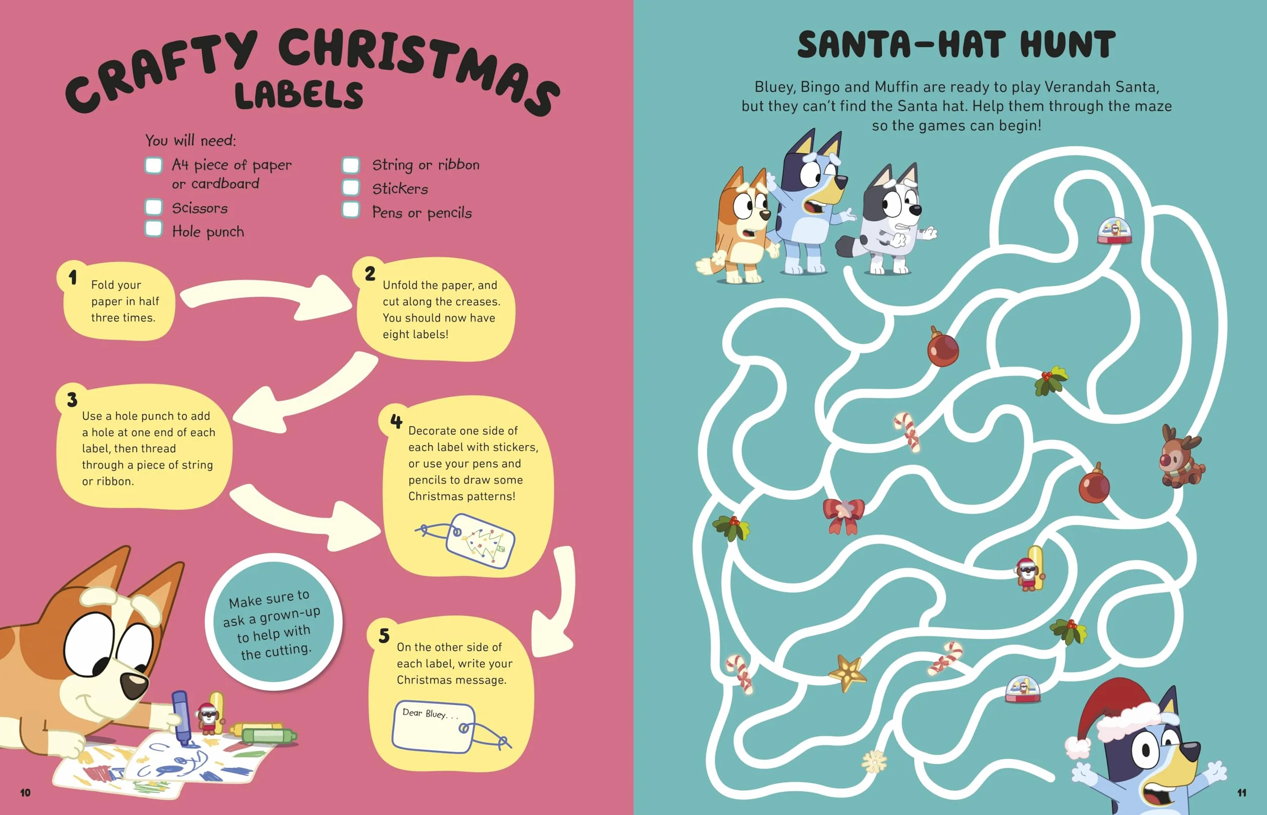 Bluey: Hooray It's Christmas Sticker Activity