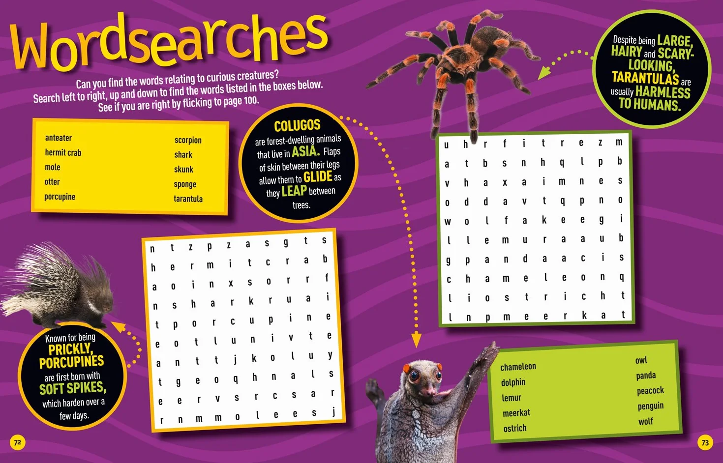 Puzzle Book Animals: Brain-tickling Quizzes, Sudokus, Crosswords and Wordsearches