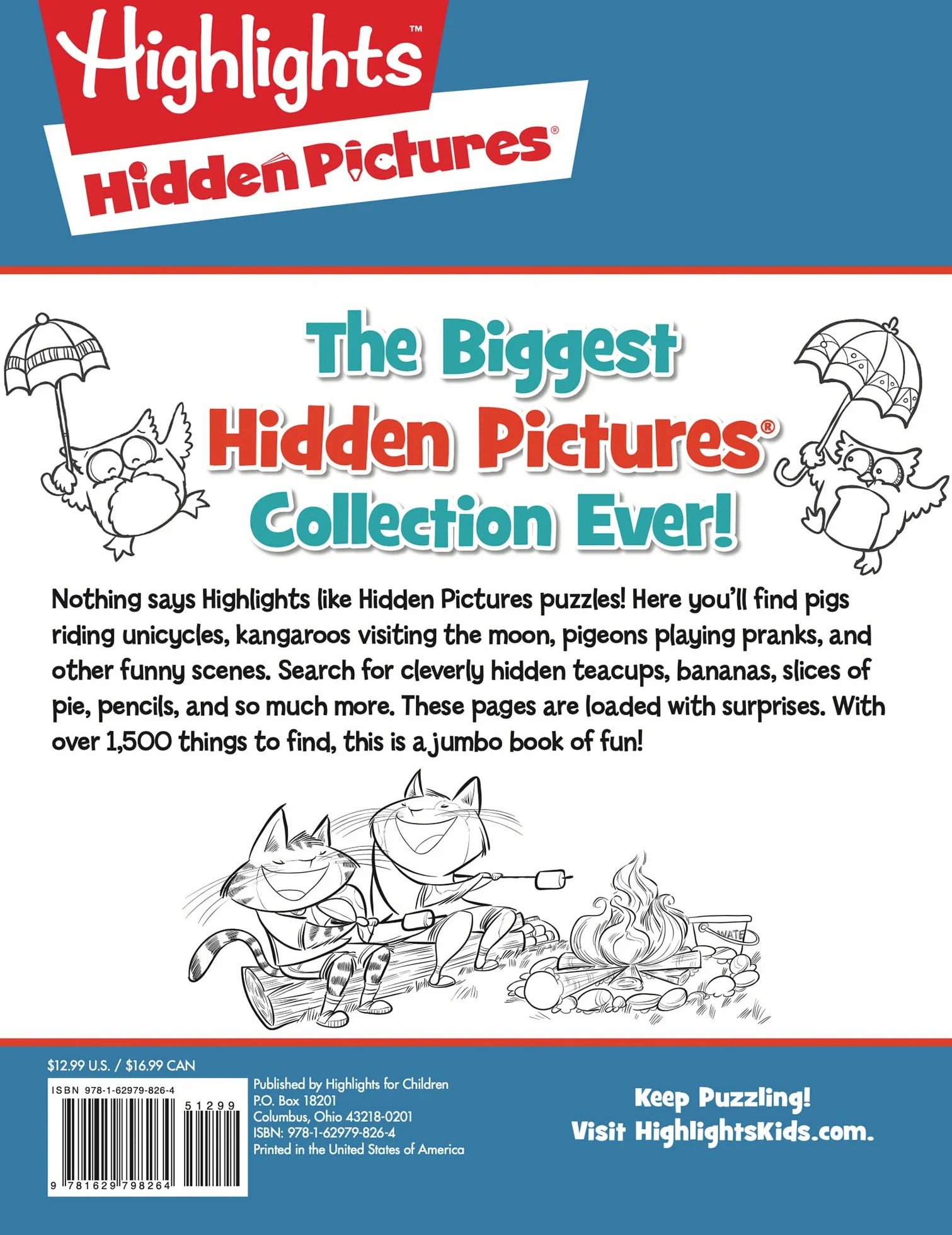 Jumbo Book of Hidden Pictures: Jumbo Activity Book, 200+ Seek-and-Find Puzzles, Classic Black and White Hidden Pictures Puzzles, Highlights Puzzle Book for Kids