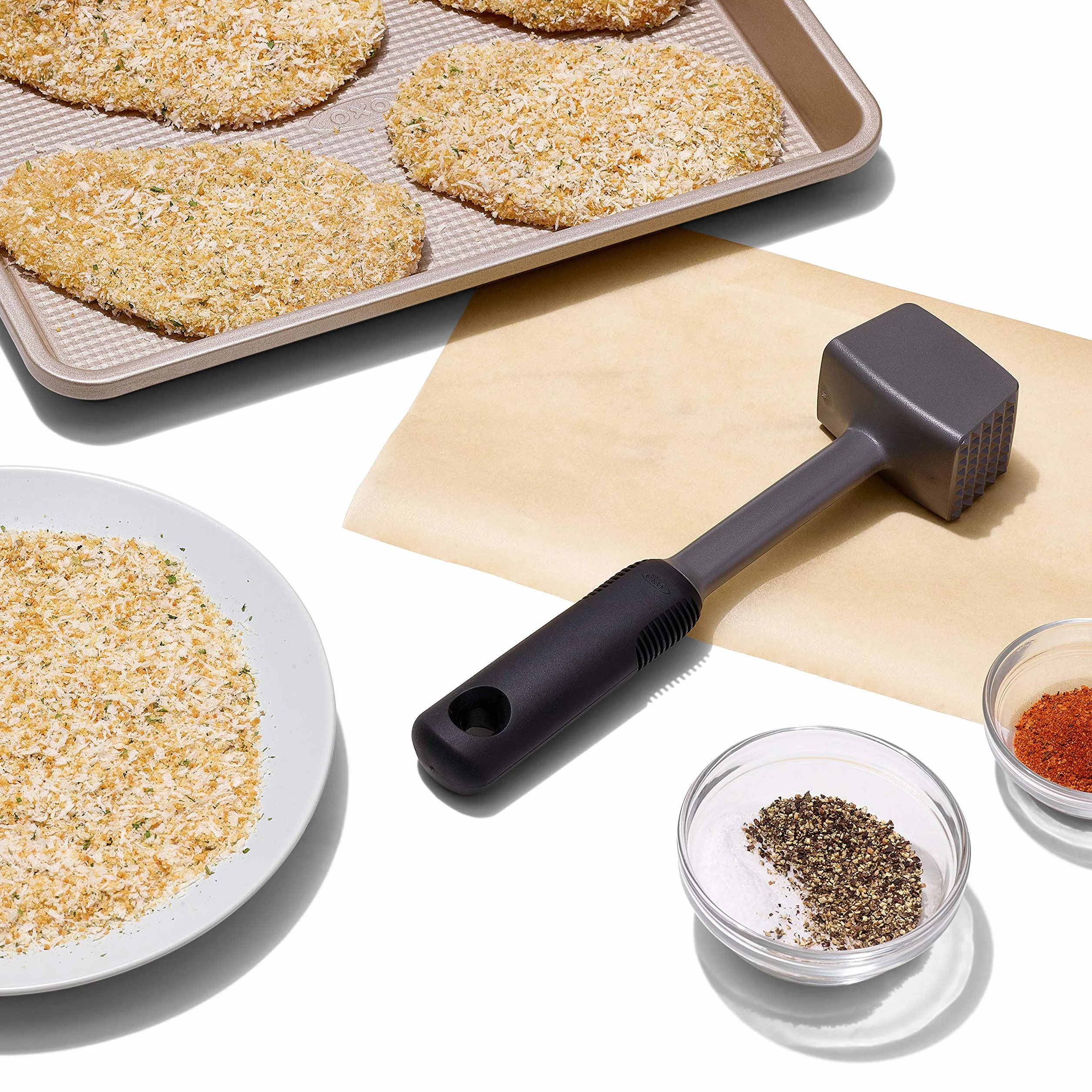 OXO Good Grips Tenderiser do mięsa - miękki uchwyt Oficjalna nazwa to plastik, a nie miękki uchwyt