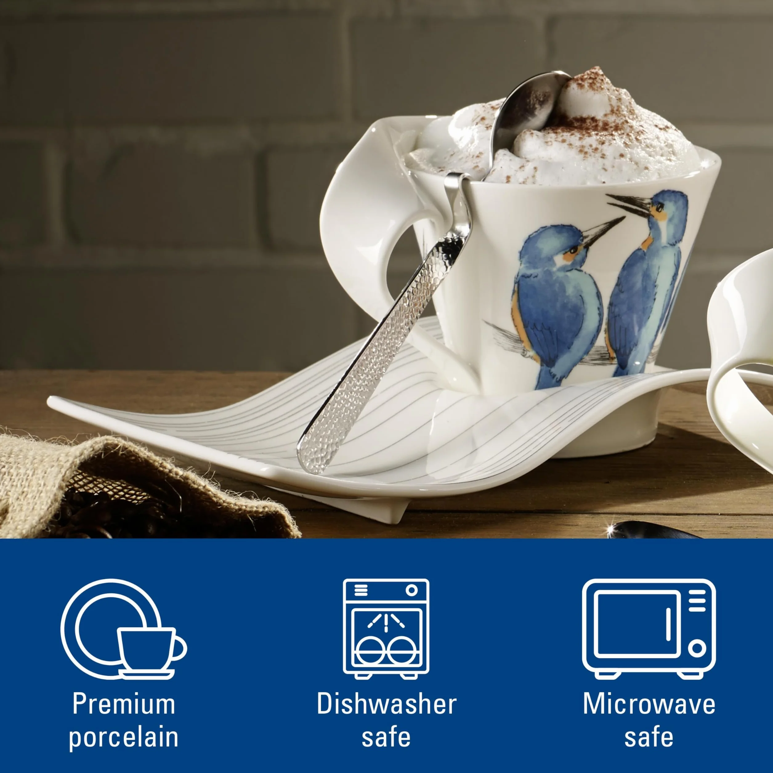 Villeroy & Boch NewWave Caffè Kubek do kawy 300 ml Porcelana Premium Biały