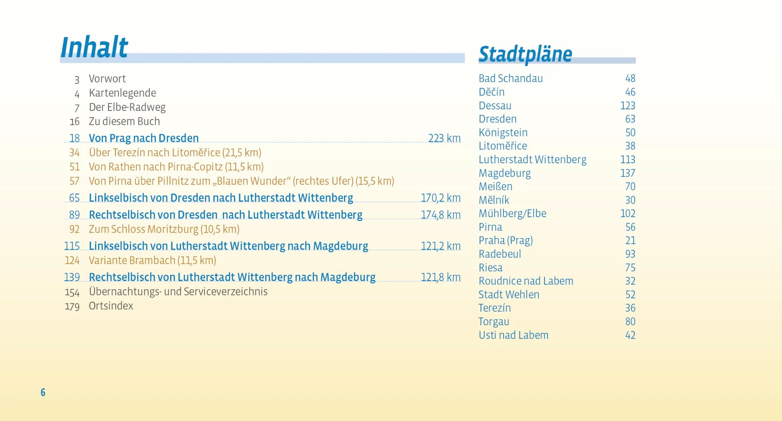 Elbe-Radweg / Elbe-Radweg 1: Von Prag nach Magdeburg, 1:75.000, 521 km, GPS-Tracks Download, LiveUpdate, Übernachtungsverzeichnis: TEIL 1