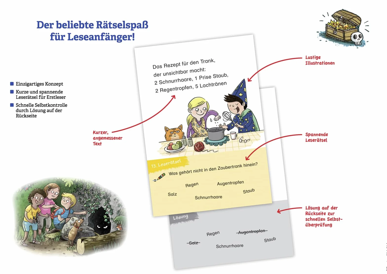 Leseprofi 3-Minuten-Leserätsel für Erstleser Einfach tierisch 40 knifflige Aufgaben