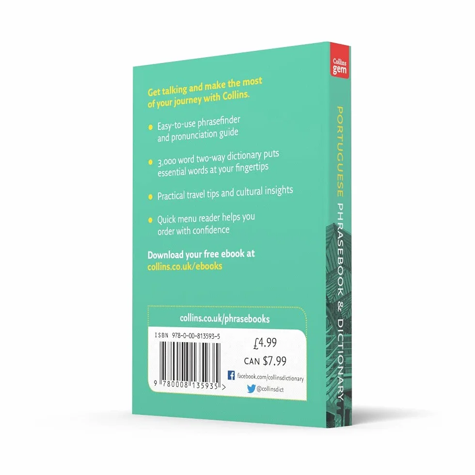 Collins Portuguese Phrasebook and Dictionary Gem Edition: Essential phrases and words in a mini, travel-sized format