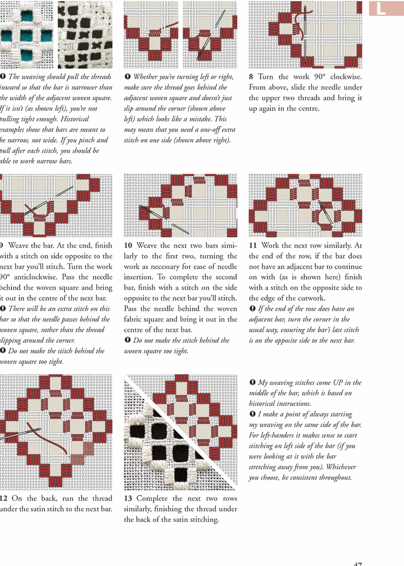 Hardanger Filling Stitches: A Step-By-Step Handbook