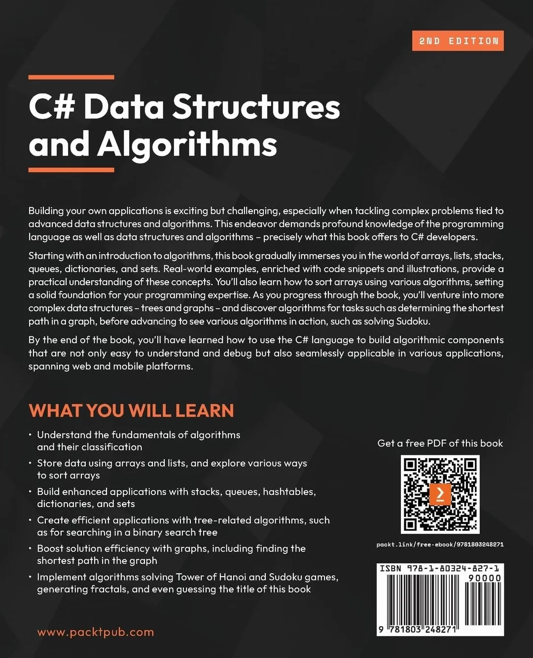 C# Data Structures and Algorithms - Second Edition: Harness the power of C# to build a diverse range of efficient applications
