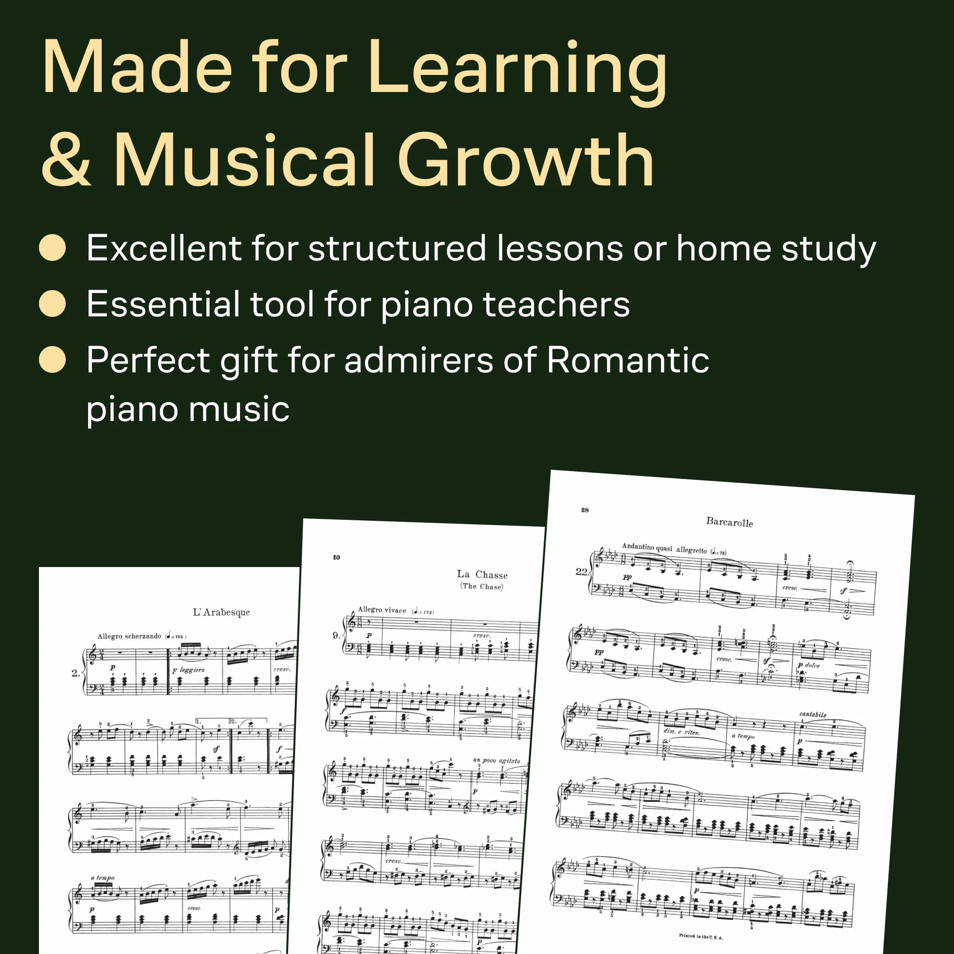 Friedrich burgmuller: twenty-five easy and progressive studies op.100 (complete) piano: Schirmer Library of Classics Volume 500 Piano Solo