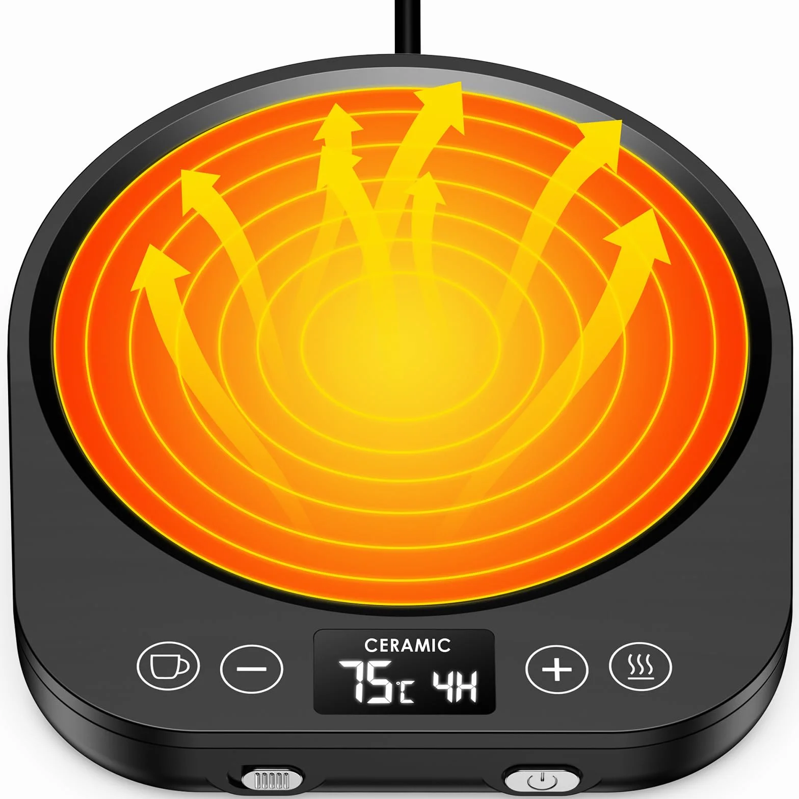 Elektryczny podgrzewacz do kawy, 9 ustawień temperatury, automatyczne wyłączenie 1-9 h