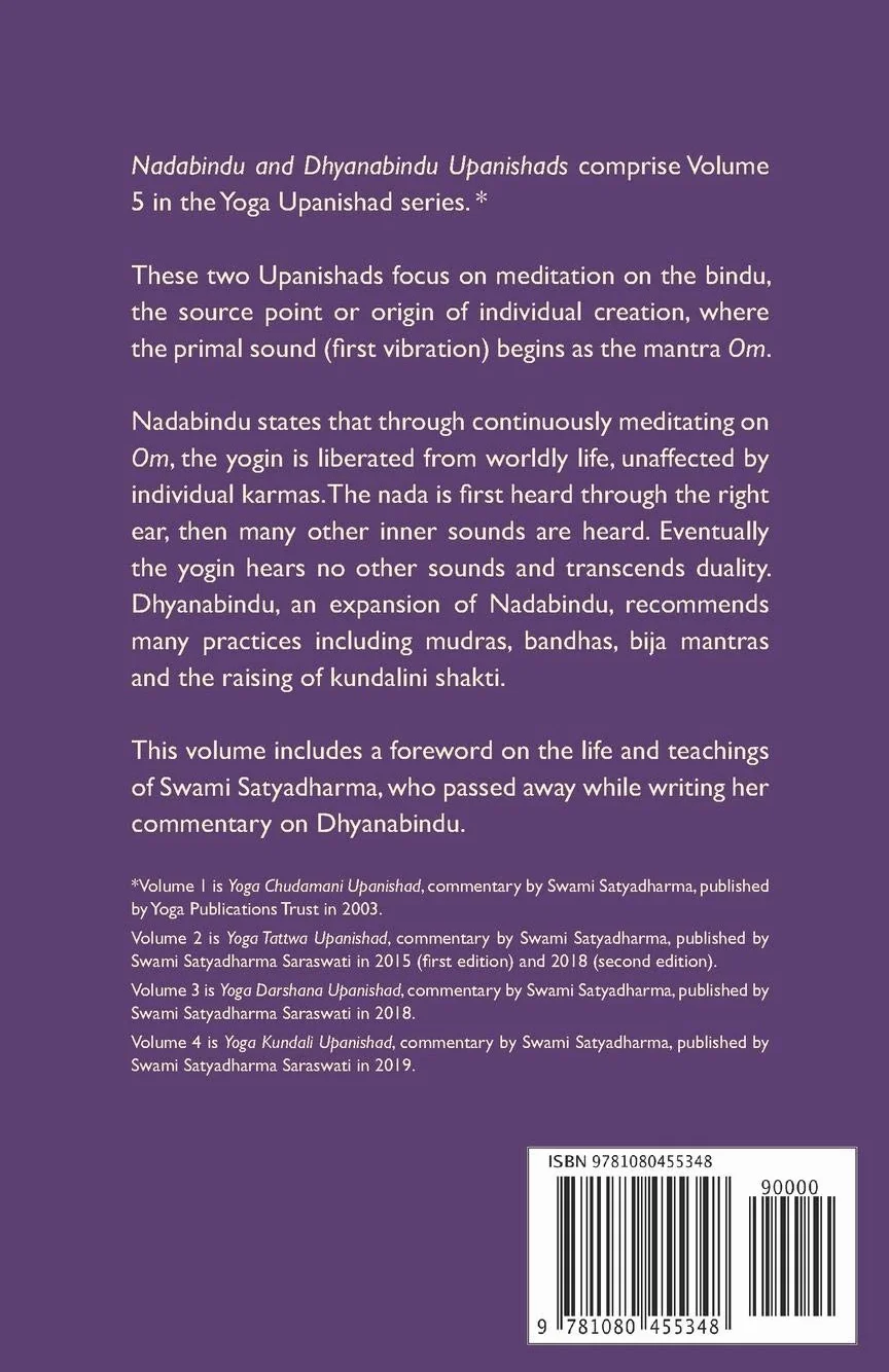 Nadabindu and Dhyanabindu Upanishads: Meditations on the Inner Sound: 5