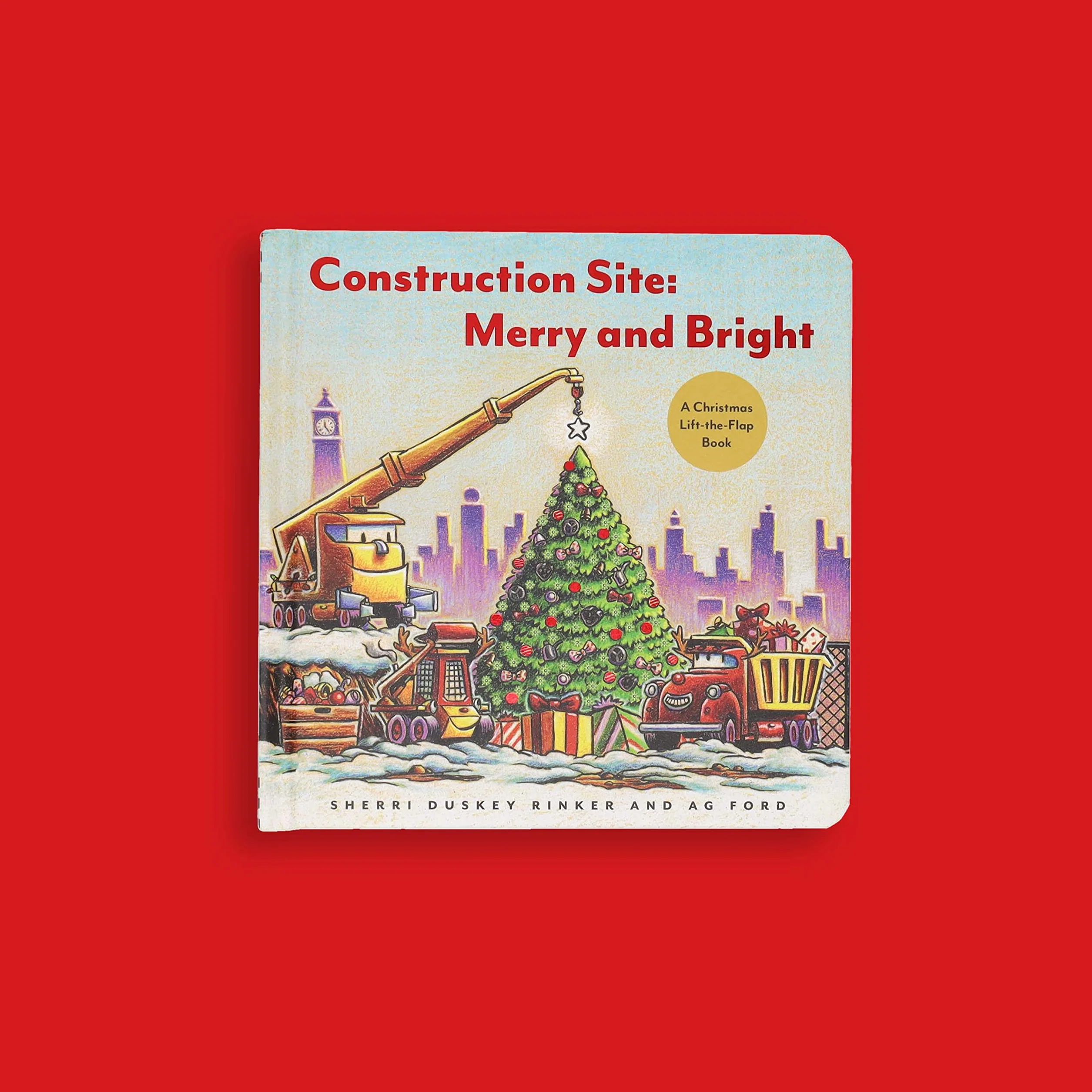 Construction Site: Merry and Bright: A Christmas Lift-the-Flap Book (Goodnight, Goodnight Construction Site)
