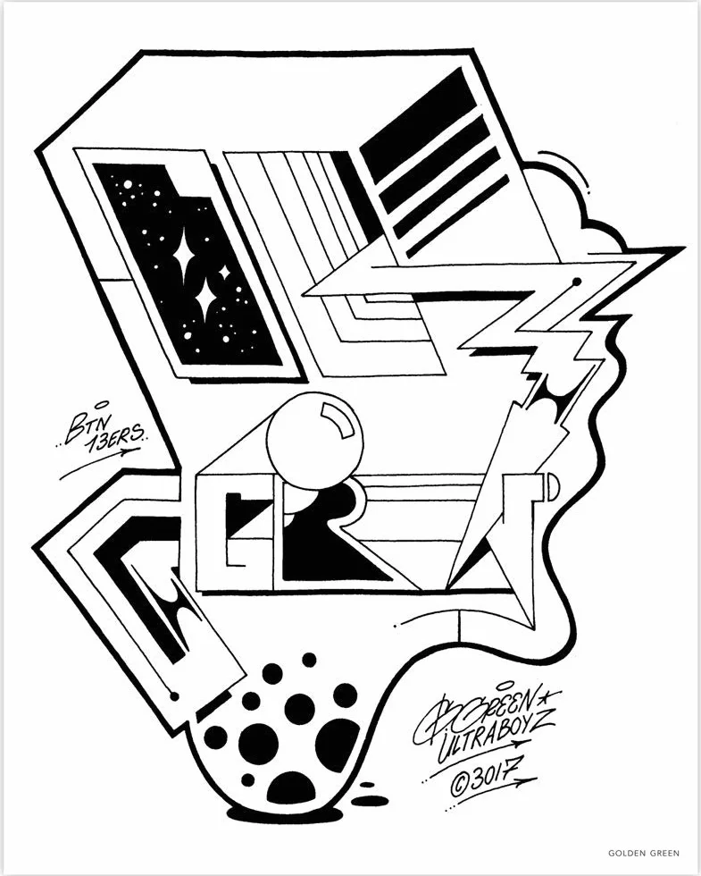 Graffiti Style Coloring Book