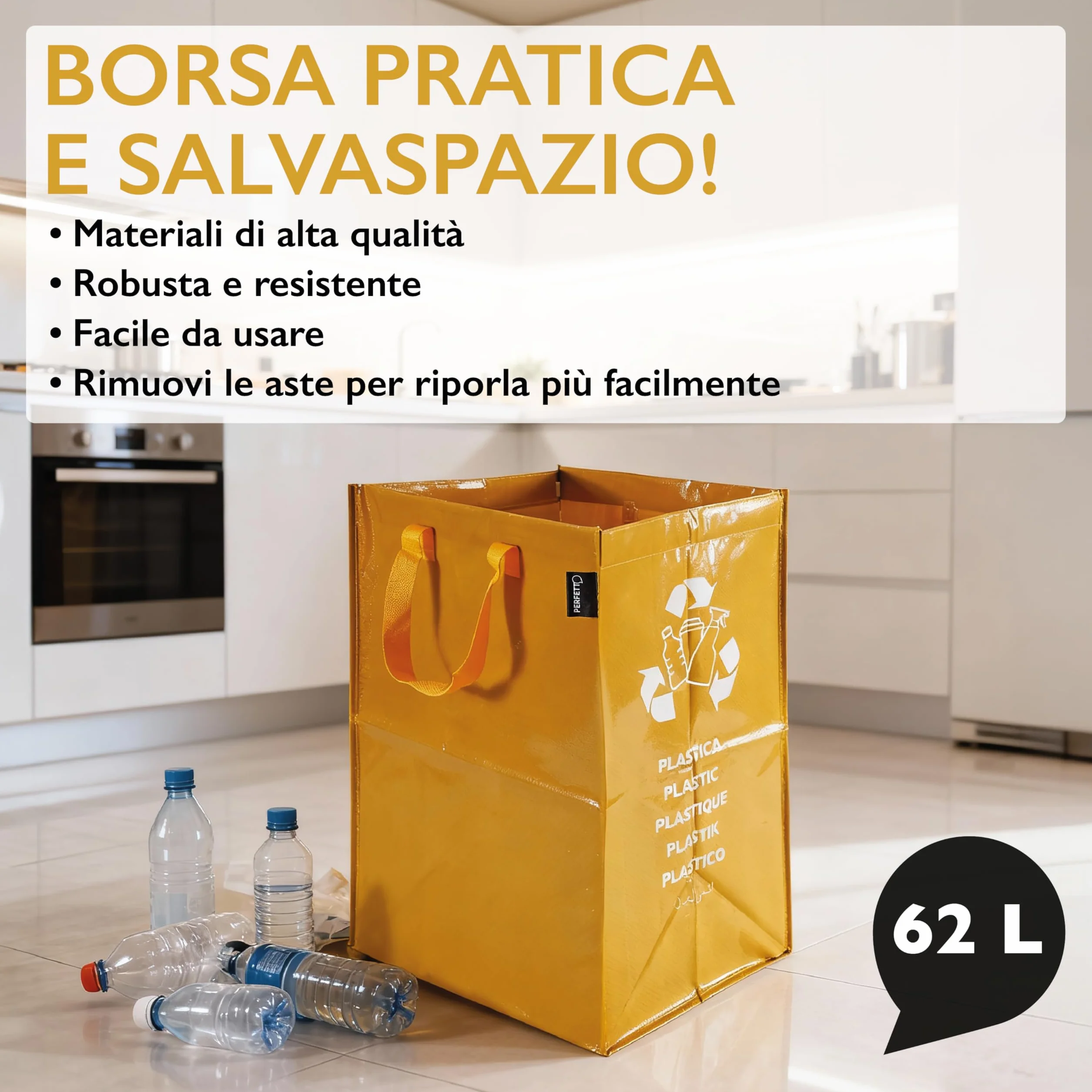 Idealny pojemnik 62 l do Plastica, ZABAJONE, 30X38Xh55