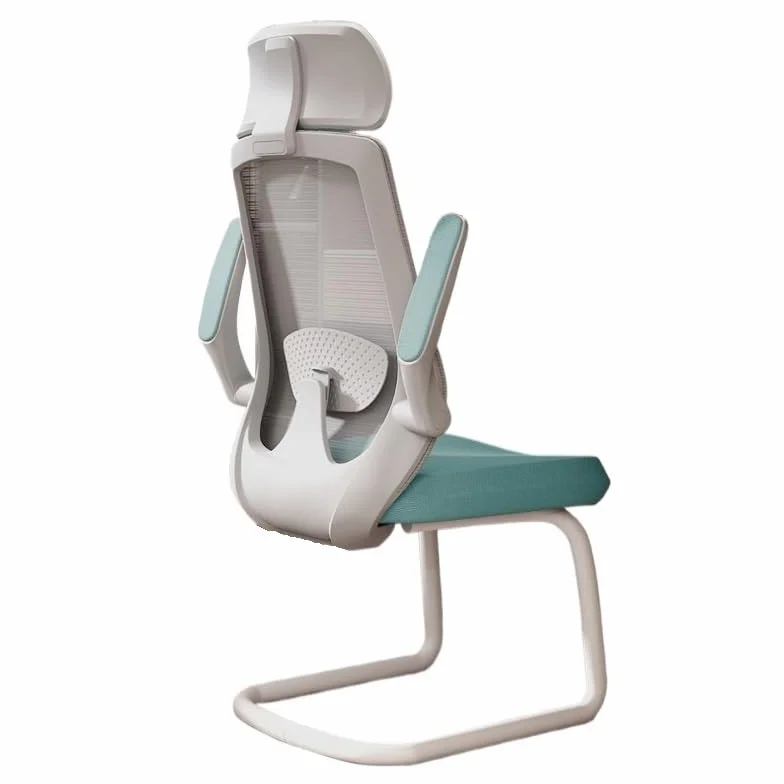 Krzesło biurowe Ergonomiczne krzesło biurowe Bez kółek Krzesło do gier z regulowanymi ramionami, Krzesło do biurka w domu, Krzesło zadaniowe z podparciem lędźwiowym Krzesła biurowe(Green)