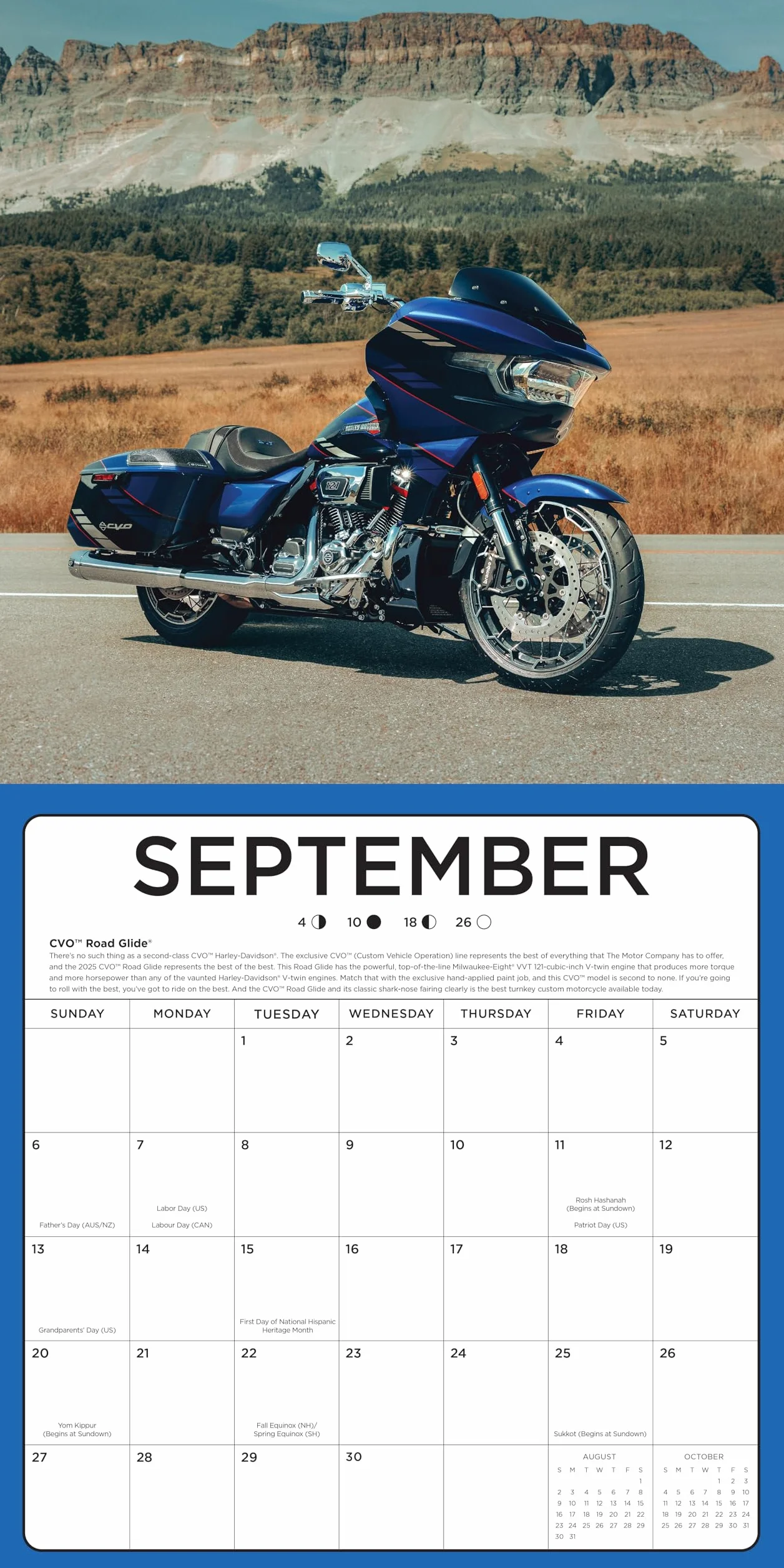 Harley-Davidson 2026 12x12: 16-Month Calendar--September 2025 through December 2026