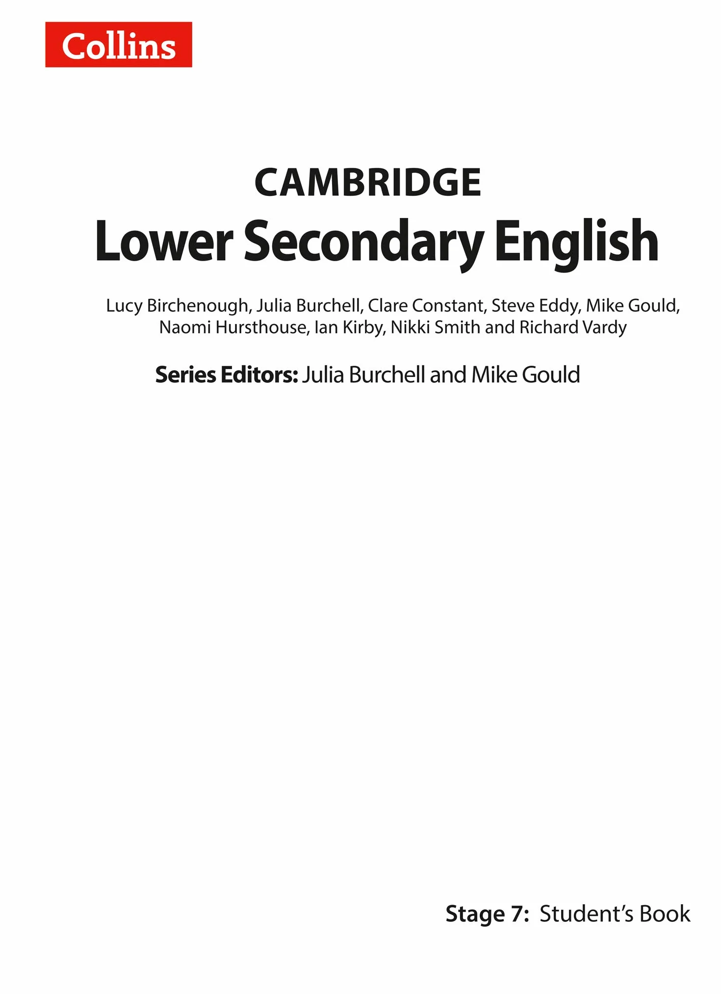Lower Secondary English Student's Book: Stage 7