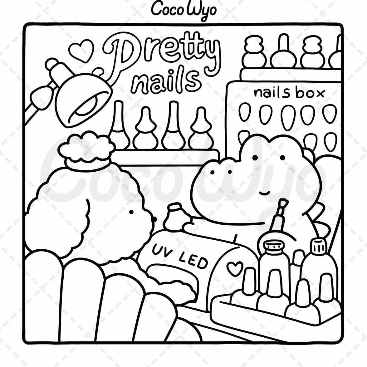 Cozy Friends: Coloring Book for Adults and Teens Featuring Super Cute Animal Characters with Easy and Simple Designs for Relaxation