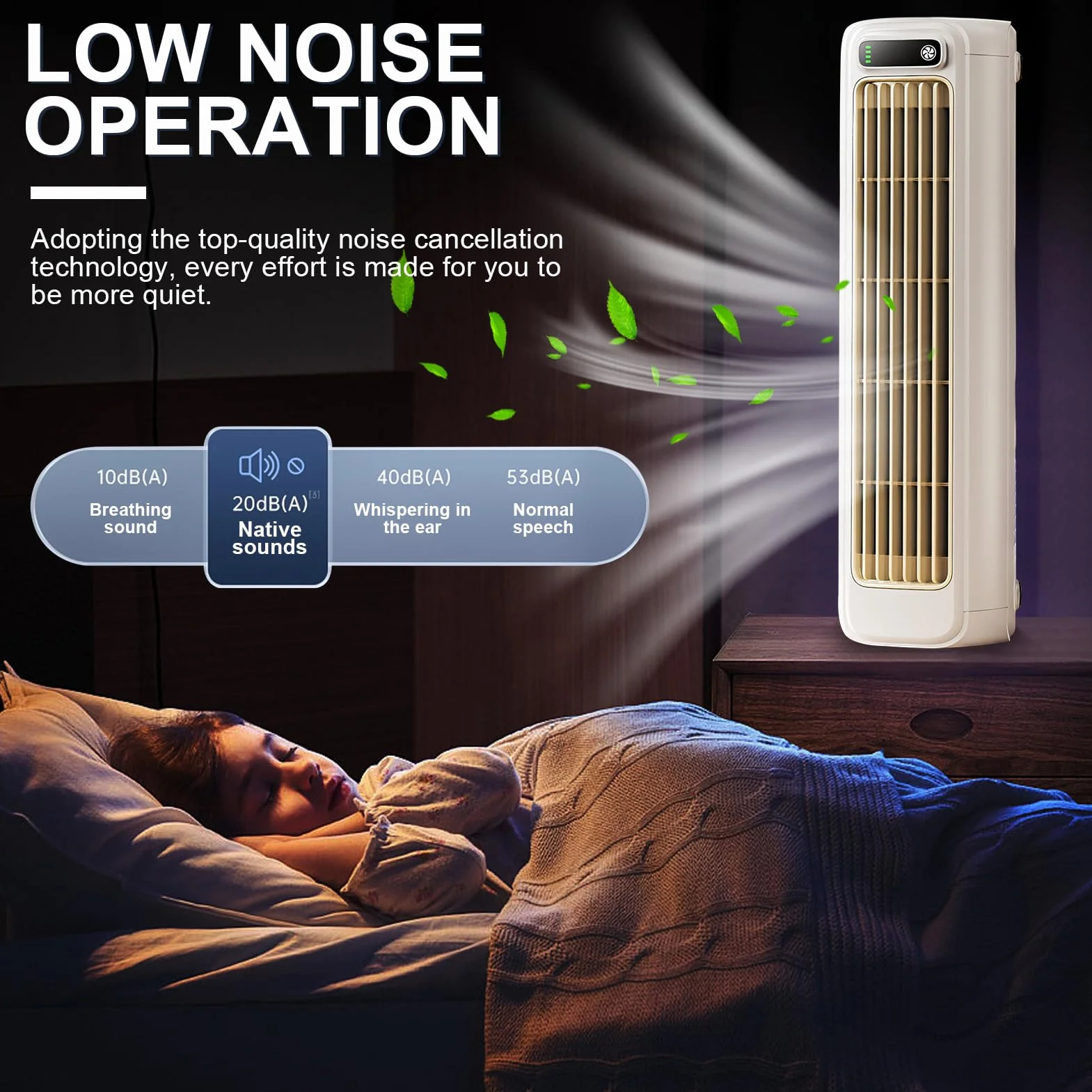 Outfany Cooling Ace przenośny klimatyzator wentylator chłodzący cichy 3 prędkości ładowany biały