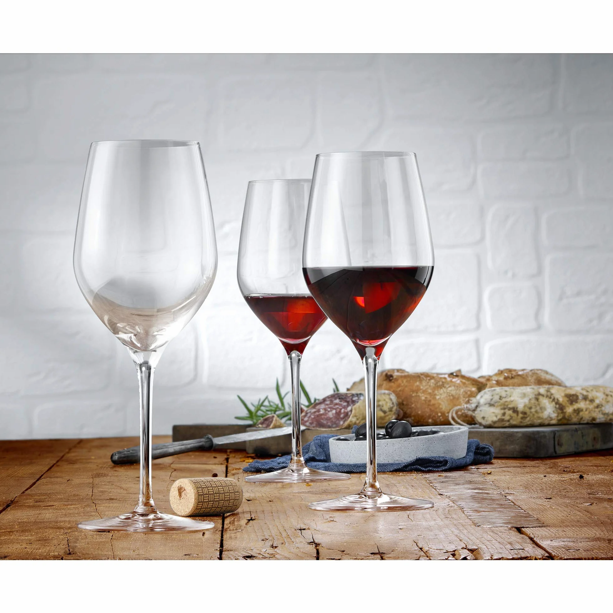 WMF Easy Plus 6-częściowy zestaw kieliszków do czerwonego wina 450 ml szkło kryształowe