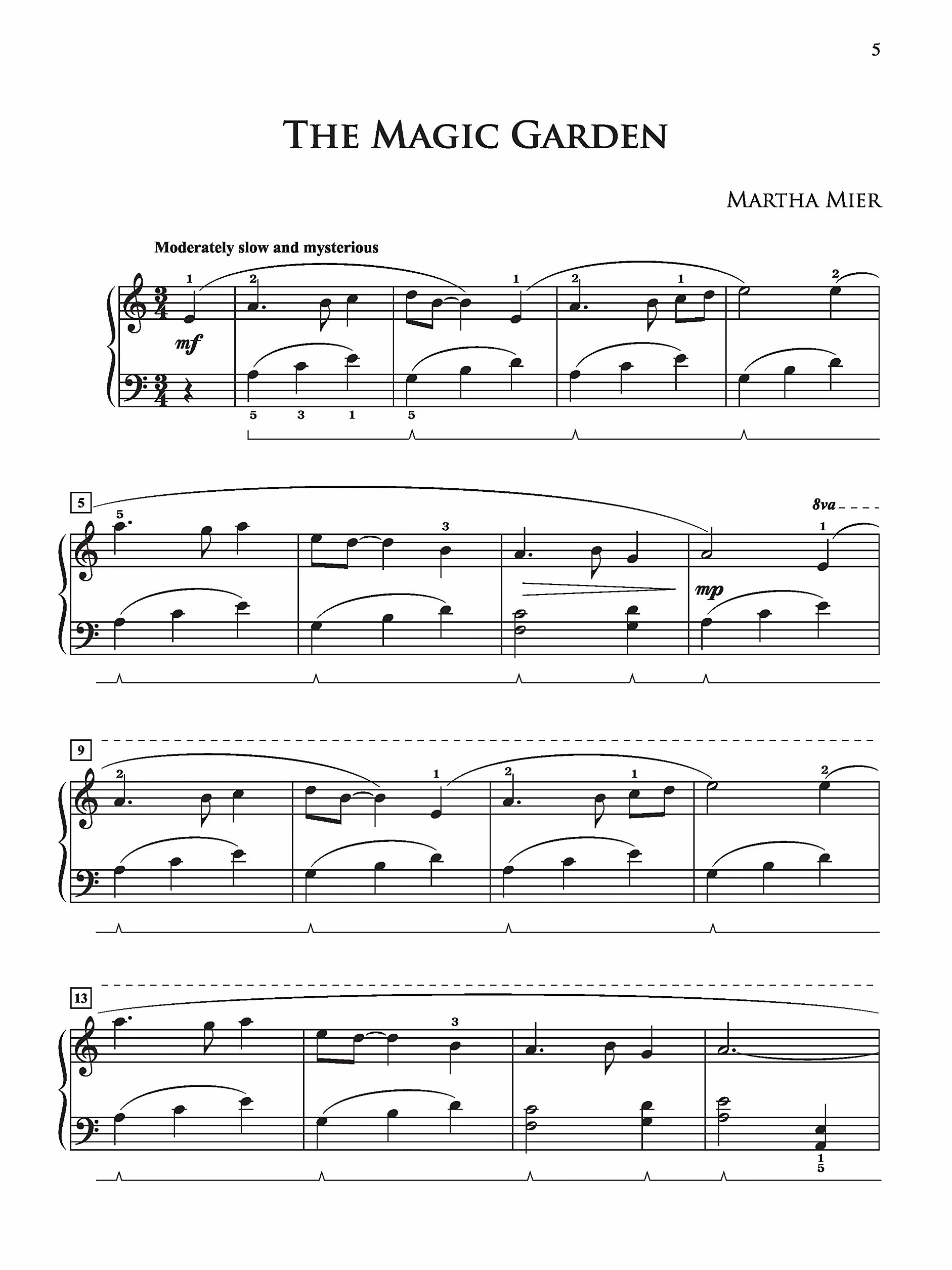 Mier martha romantic sketches piano book 2: 10 Delightful Solos in Romantic Style