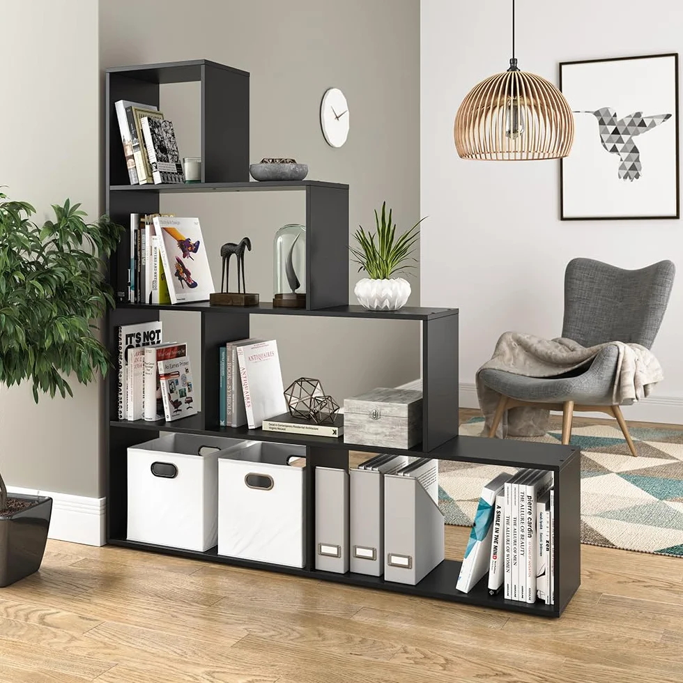 Vicco Półka na schody Czarny 163 x 155 cm
