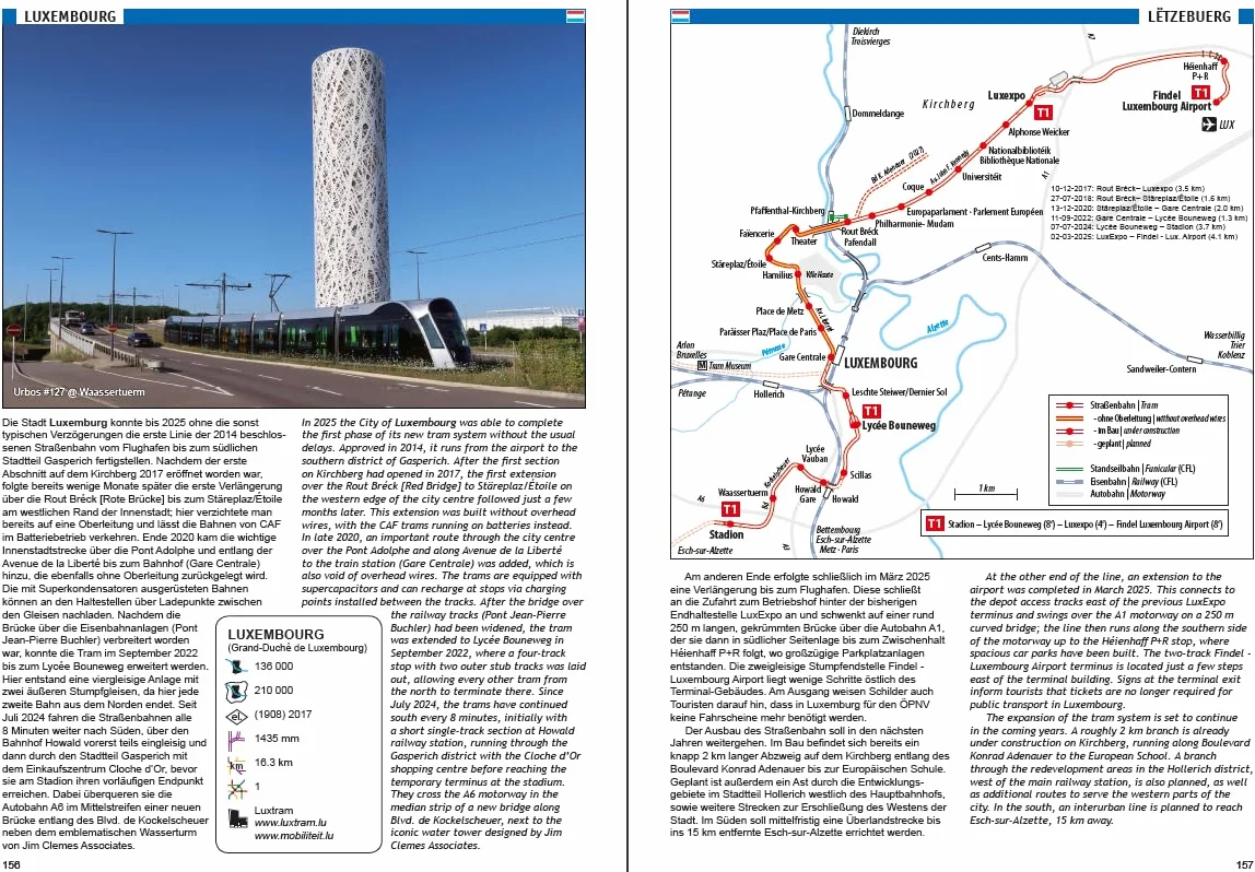 Tram Atlas Westeuropa/Western Europe: Benelux + Britische Inseln