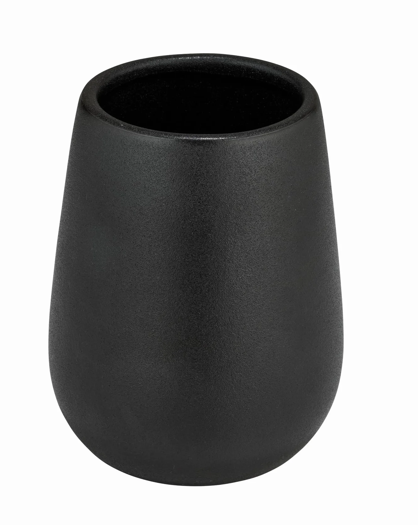 Ceramiczny kubek do mycia zębów czarny 6,7 x 11,5 x 6,7 cm