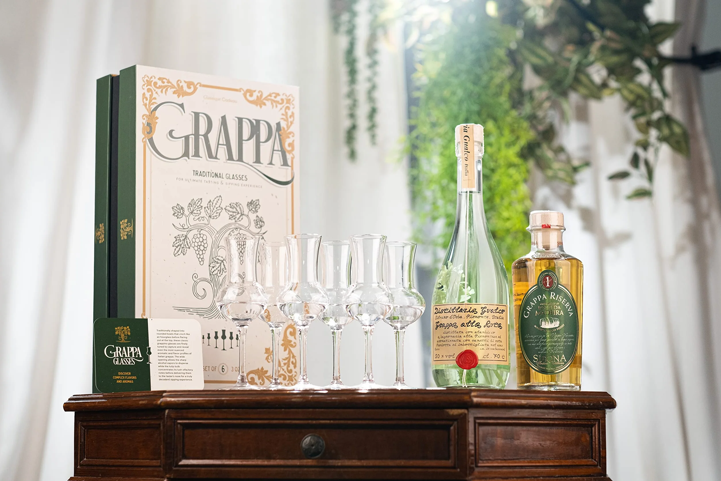 GLASSIQUE CADEAU Kryształowe kieliszki do grappa zestaw 6 sztuk 90 ml