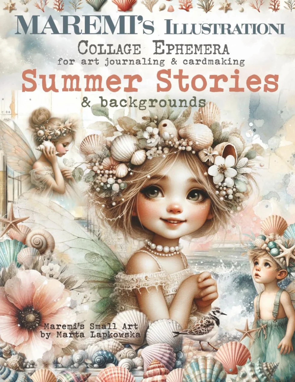 MAREMI'S Illustrationi Collage Ephemera for art journaling & cardmaking SUMMER STORIES & Backgrounds: 700+ Beach Images