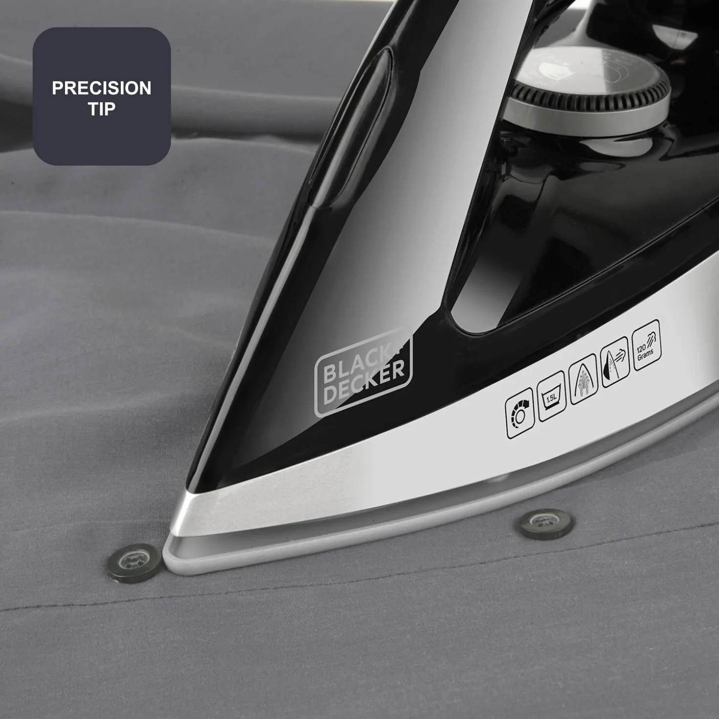 BLACK+DECKER BXSS22000E żelazko parowe 2200 W szare