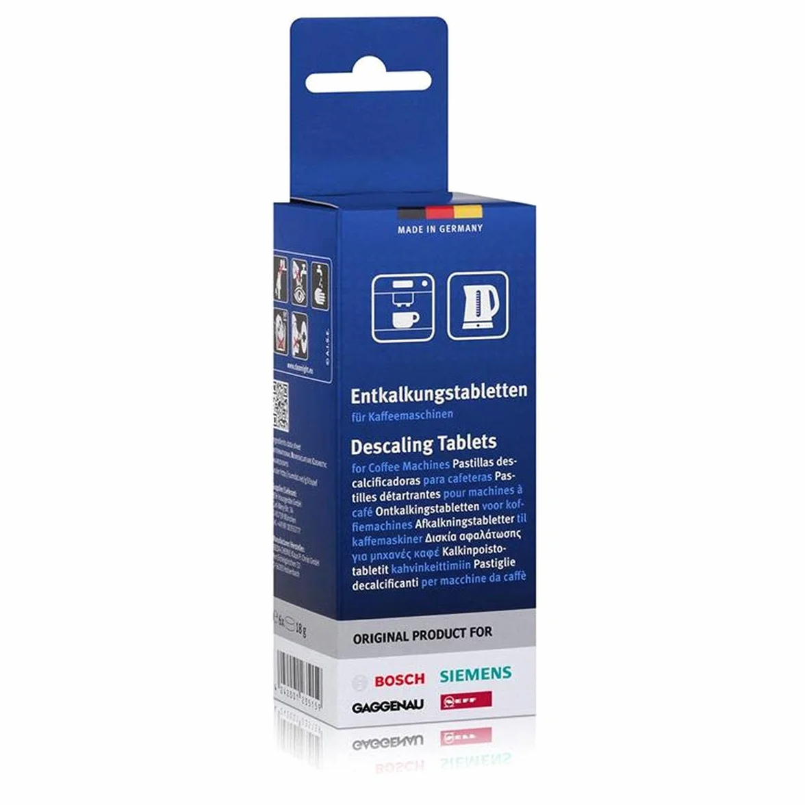 Bosch tabletki odkamieniające 6 sztuk biały