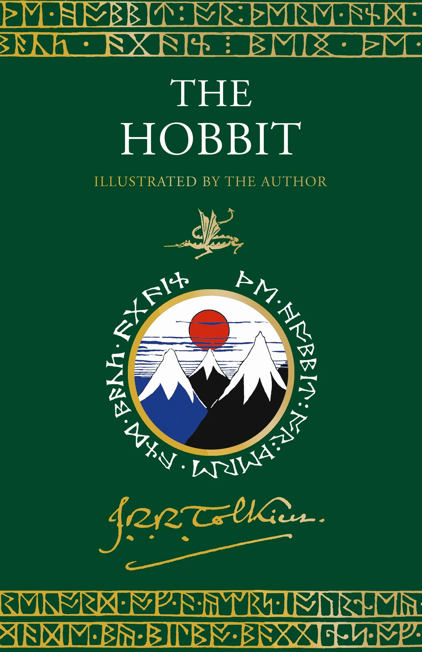 The Hobbit - Illustrated by the Author: J.R.R. Tolkien: Delve into the realm of good versus evil with this well-loved classic.