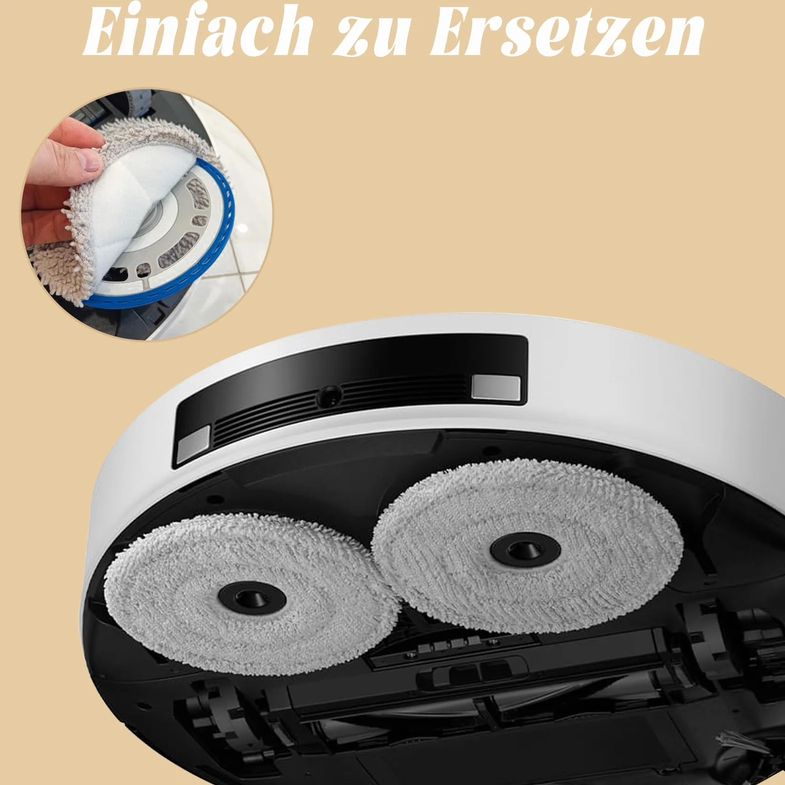 12 sztuk ściereczek do Dreame X50 / X40 / L20 Ultra Complete, L50 / L40 / X30 / L10 / L10s Pro Ultra, Xiaomi X20 Pro/Max odkurzacza robota, wielokrotnego użytku i możliwe do prania mikrofibrowe