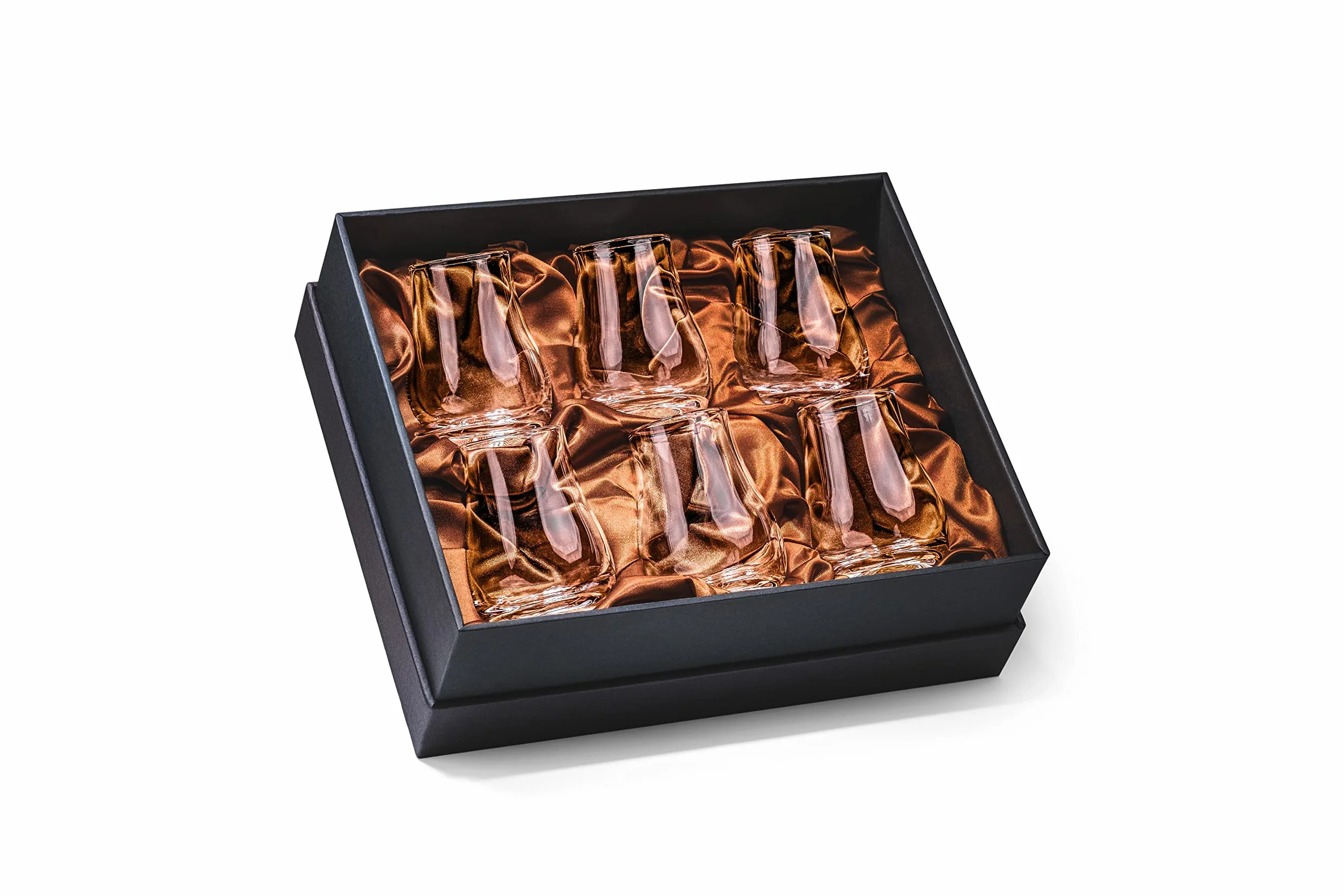 Szklanki do degustacji whisky, szkockiej i burbona, zestaw 6 sztuk, profesjonalne kubki do degustacji i wędzenia tulipanów 100 ml, małe kryształowe węchacze, do popijania schludnego alkoholu