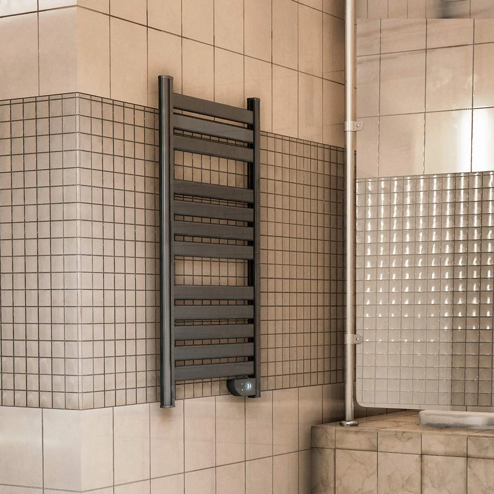 Cecotec ReadyWarm 9050 Twin Towel elektryczna suszarka do ręczników 500 W LED timer 2h ciemnoszara