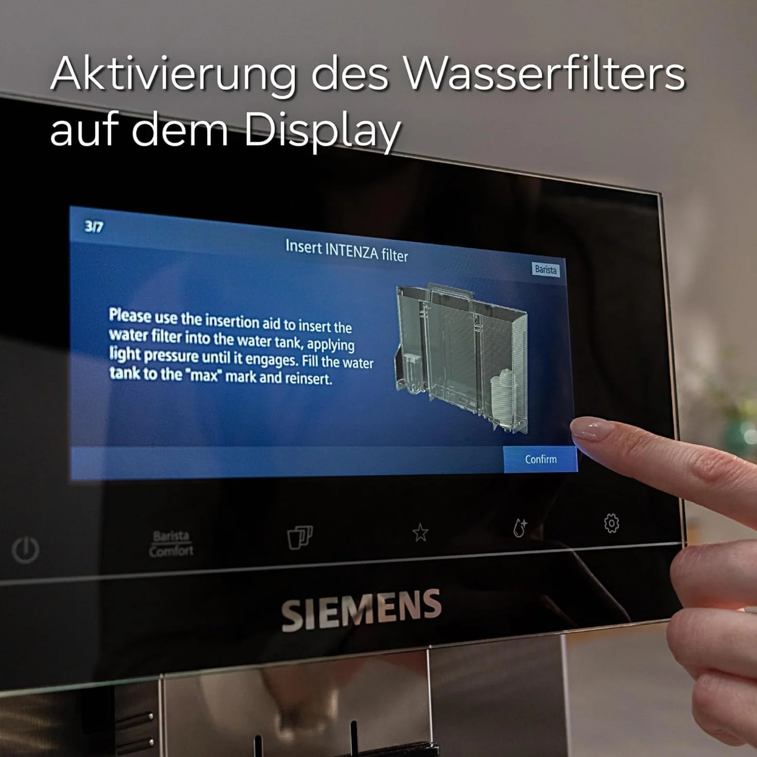 Siemens Brita Intenza Filtry do Wody, Biały, 6 sztuk