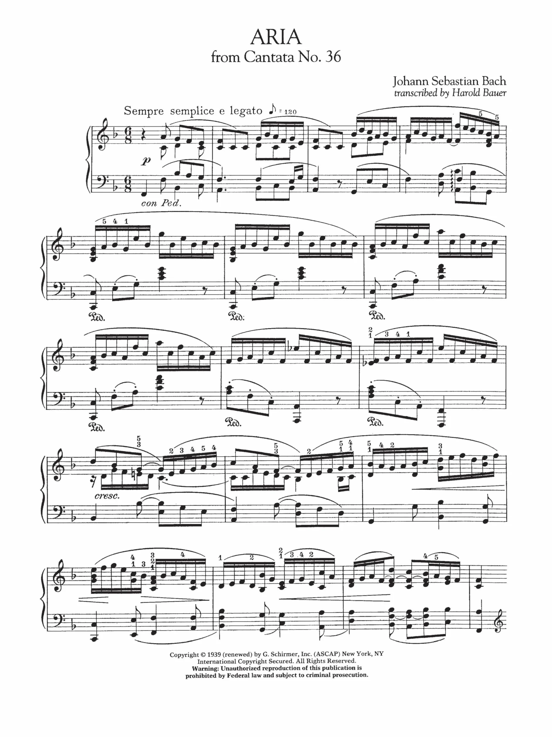 Johann sebastian bach : collected transcriptions 26 piano transcriptions by great composers and pian: Schirmer Library of Classics Volume 2044 Piano Solo