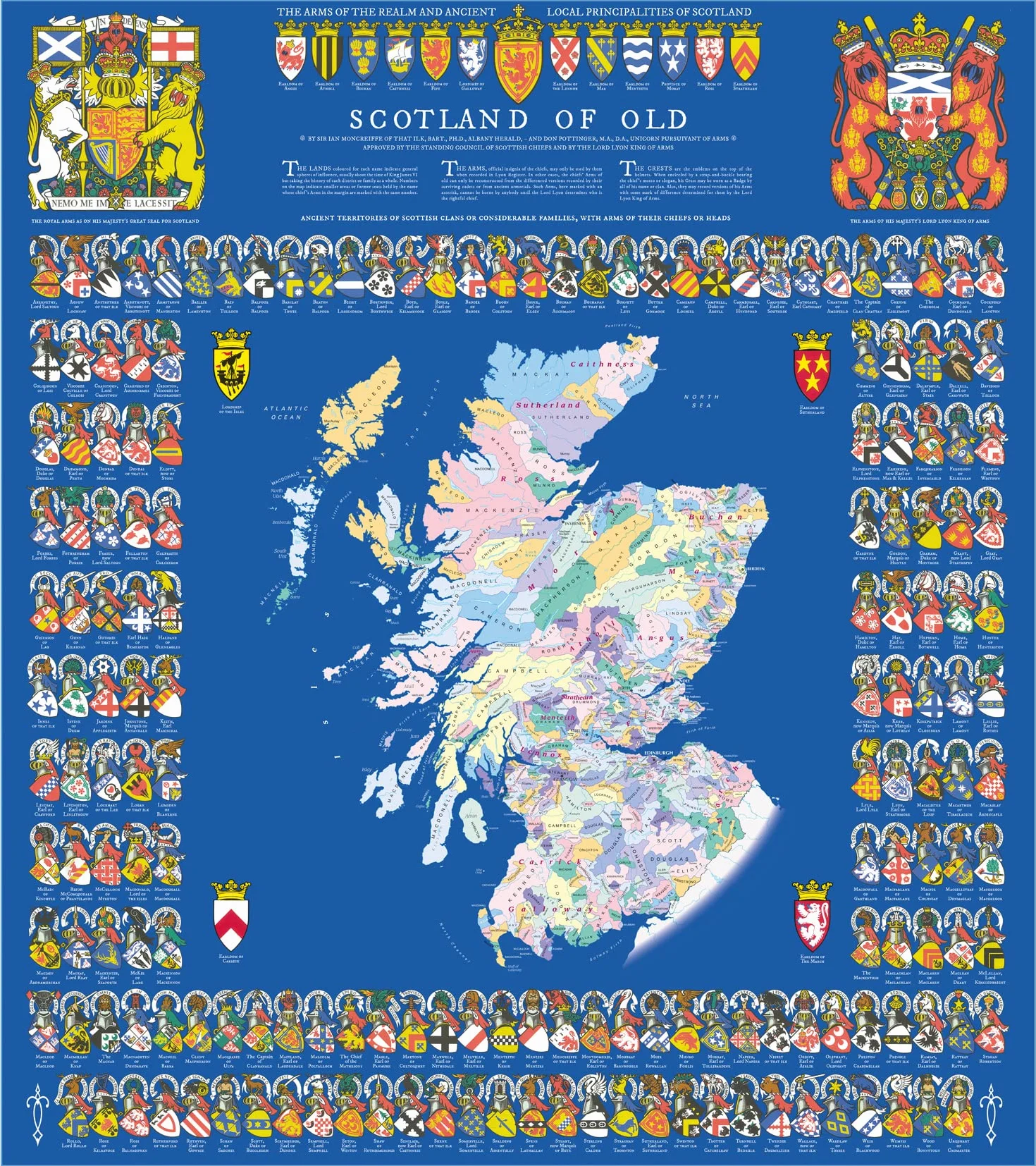 Collins Scotland Clans and Tartans Map: Over 170 arms, official insignia, crests and tartans of Scottish Clans