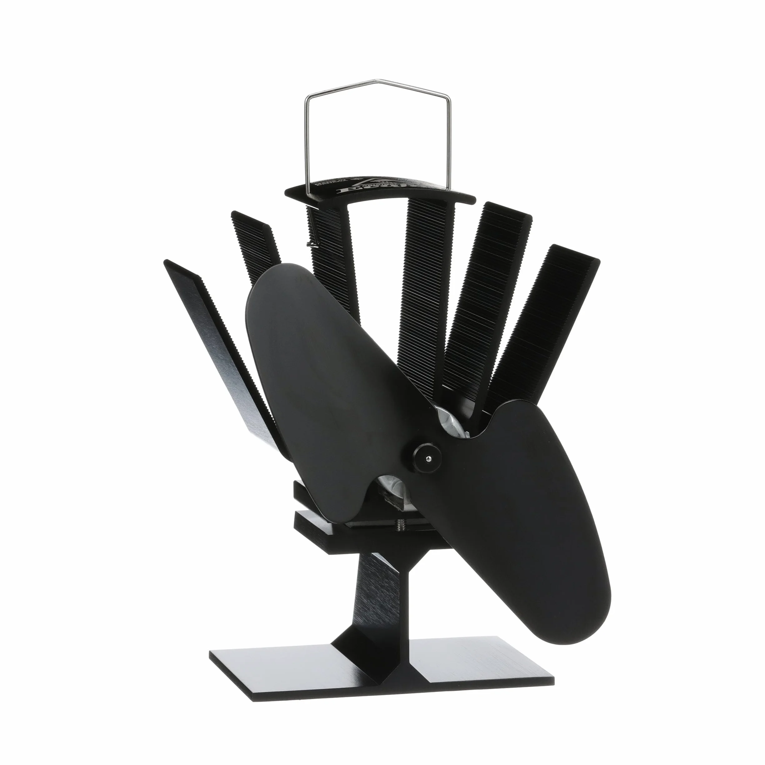 Ecofan Oryginalny mini, 815CAXBX, klasyczny styl, zasilany termicznie wentylator na drewno, 85 CFM, czarne ostrze 16,5 cm