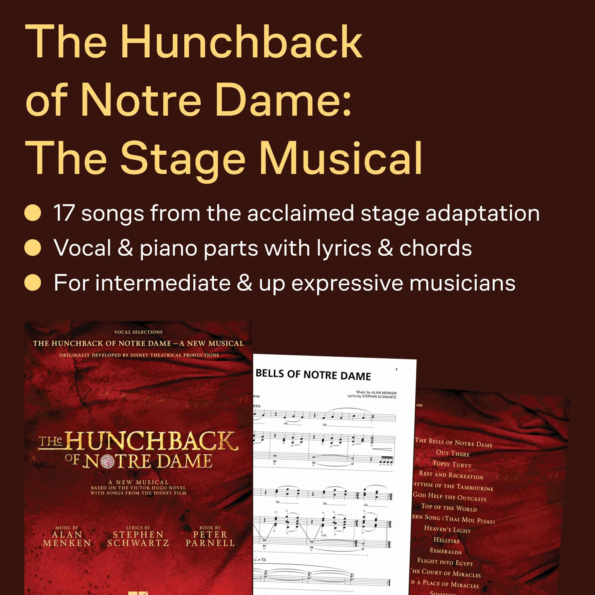The Hunchback of Notre Dame: The Stage Musical: Vocal Selections