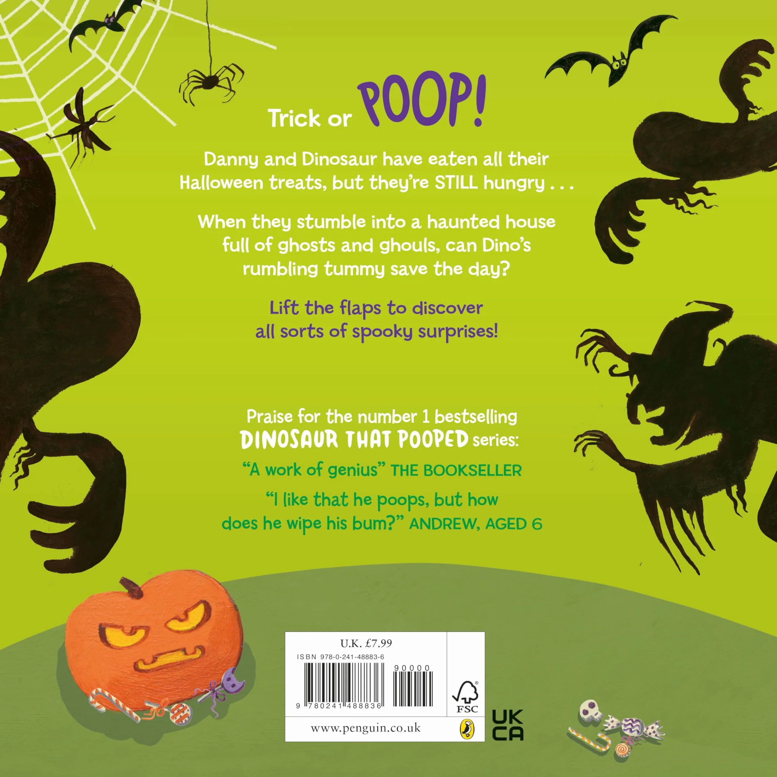 The Dinosaur that Pooped Halloween!: A spooky lift-the-flap adventure