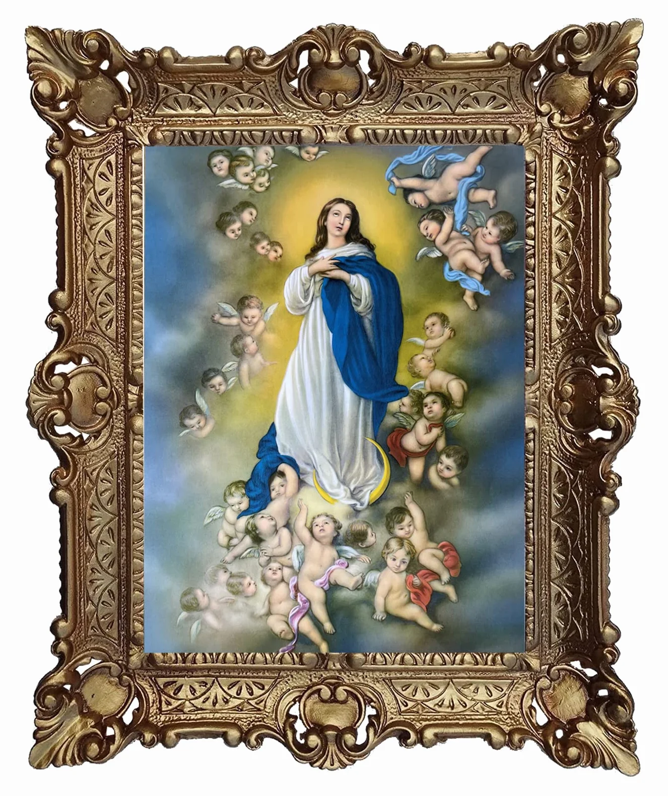 Obraz Błogosławiona Panna Maryja Niepokalane Poczęcie Madonny 56 x 46 cm Święte obrazy