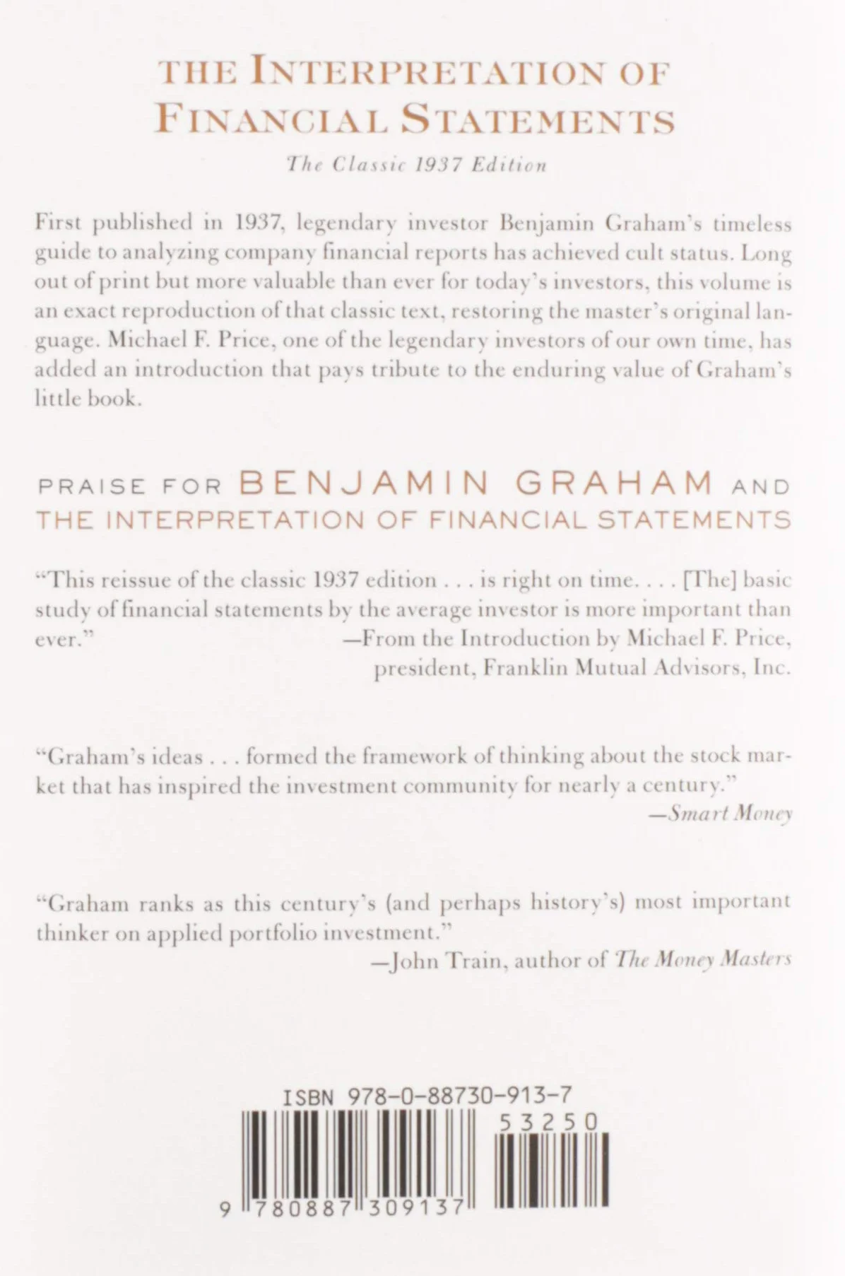 The Interpretation of Financial Statements: The Classic 1937 Edition