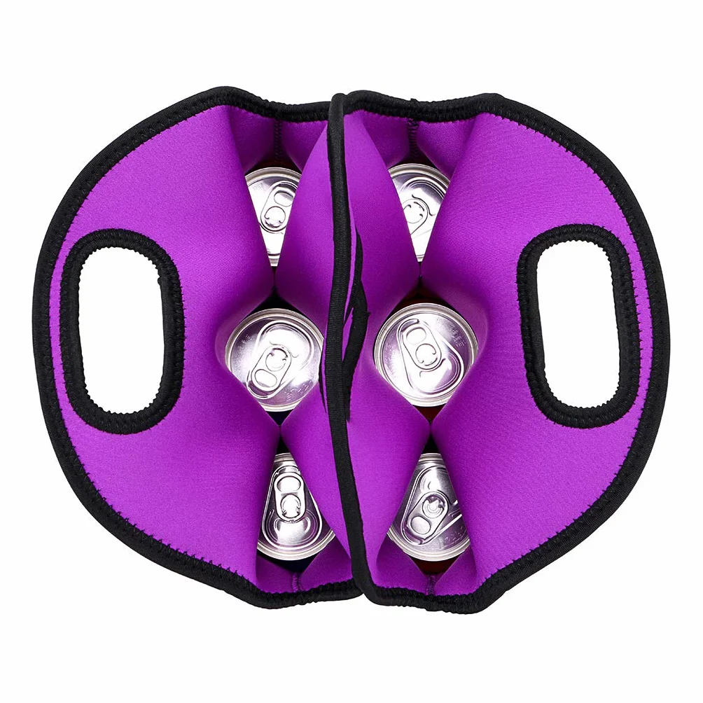 BTSKY Bolsa para Cervezas Biberones para 6 Botellas Transporte de Neopreno, para Mantener Térmica Aislante Fria con Asa Portátil para Latas de Botellas de Cerveza, Bebidas