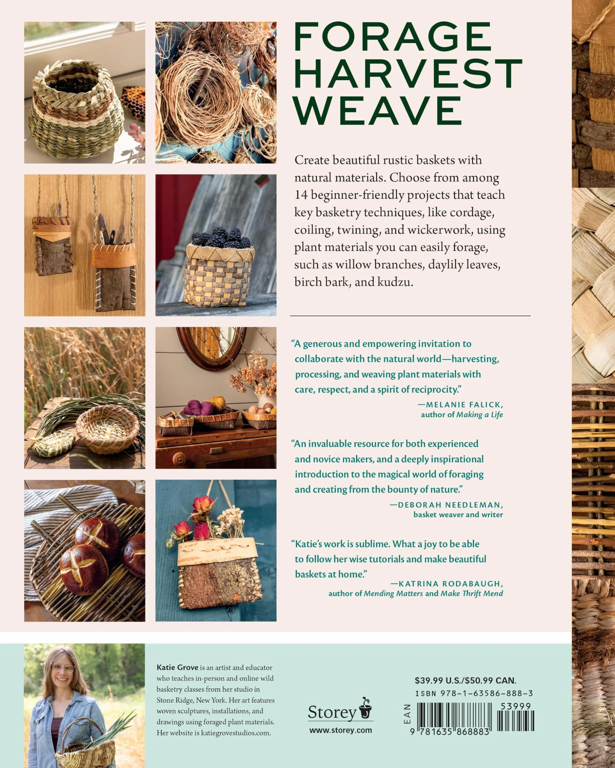 Weaving Wild Baskets: Techniques and Projects Using Foraged Leaves, Grasses, Vines, and Bark