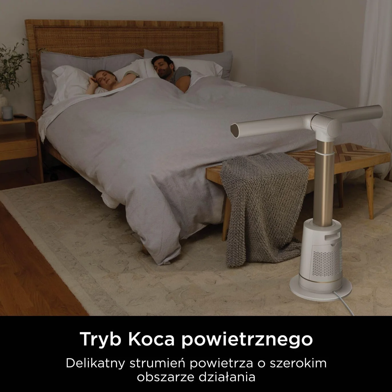 Shark TurboBlade bezłopatkowy wentylator wieżowy, szybki i wielokierunkowy, nawiew do 20 m, ciche działanie, 10 prędkości, obrotowy, oscylacja 180°, pilot, timer, łatwe czyszczenie, Gołębi TF200SEUWH