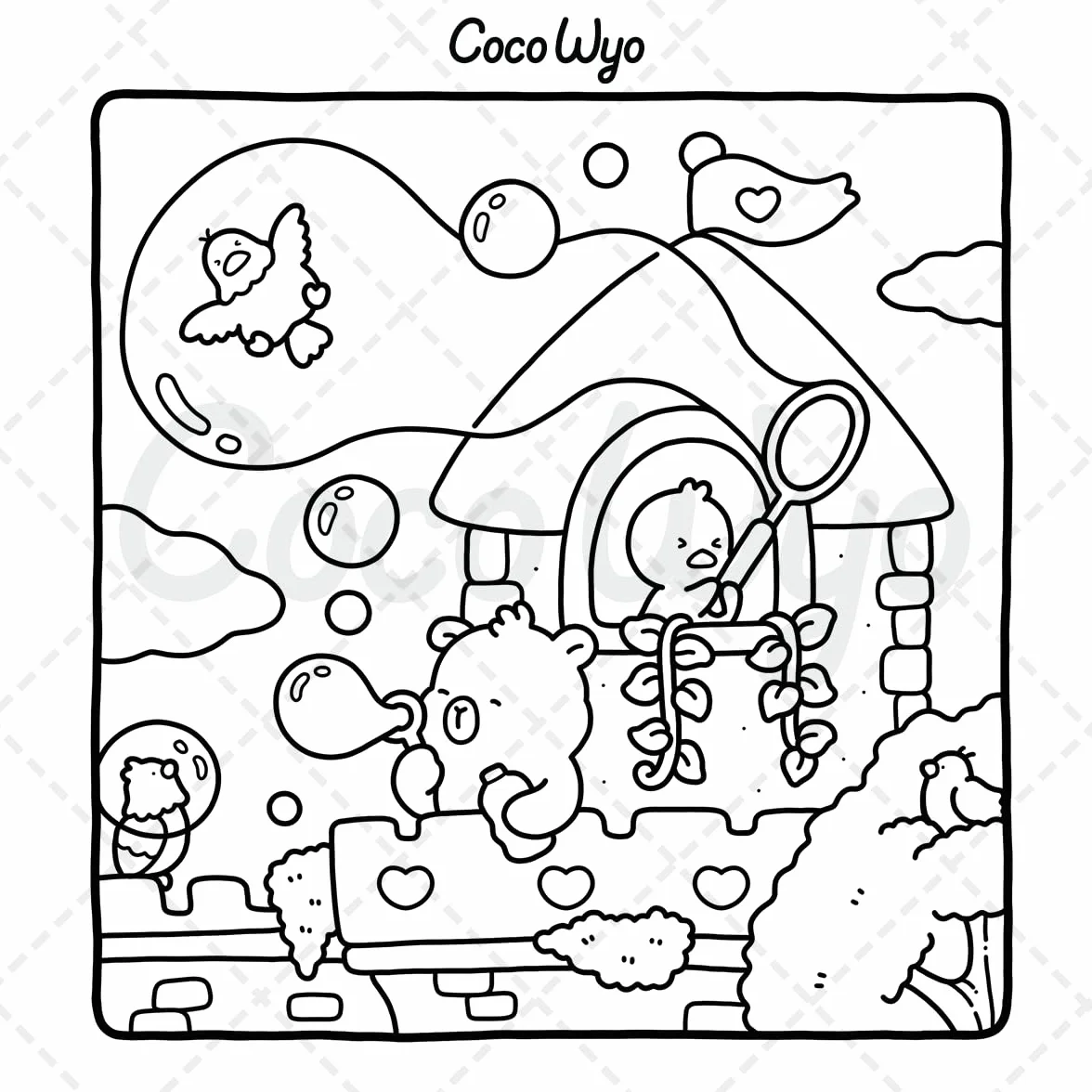 Little Cuddles: Coloring Book for Adults and Teens Featuring Cute Animal Friends for Relaxation