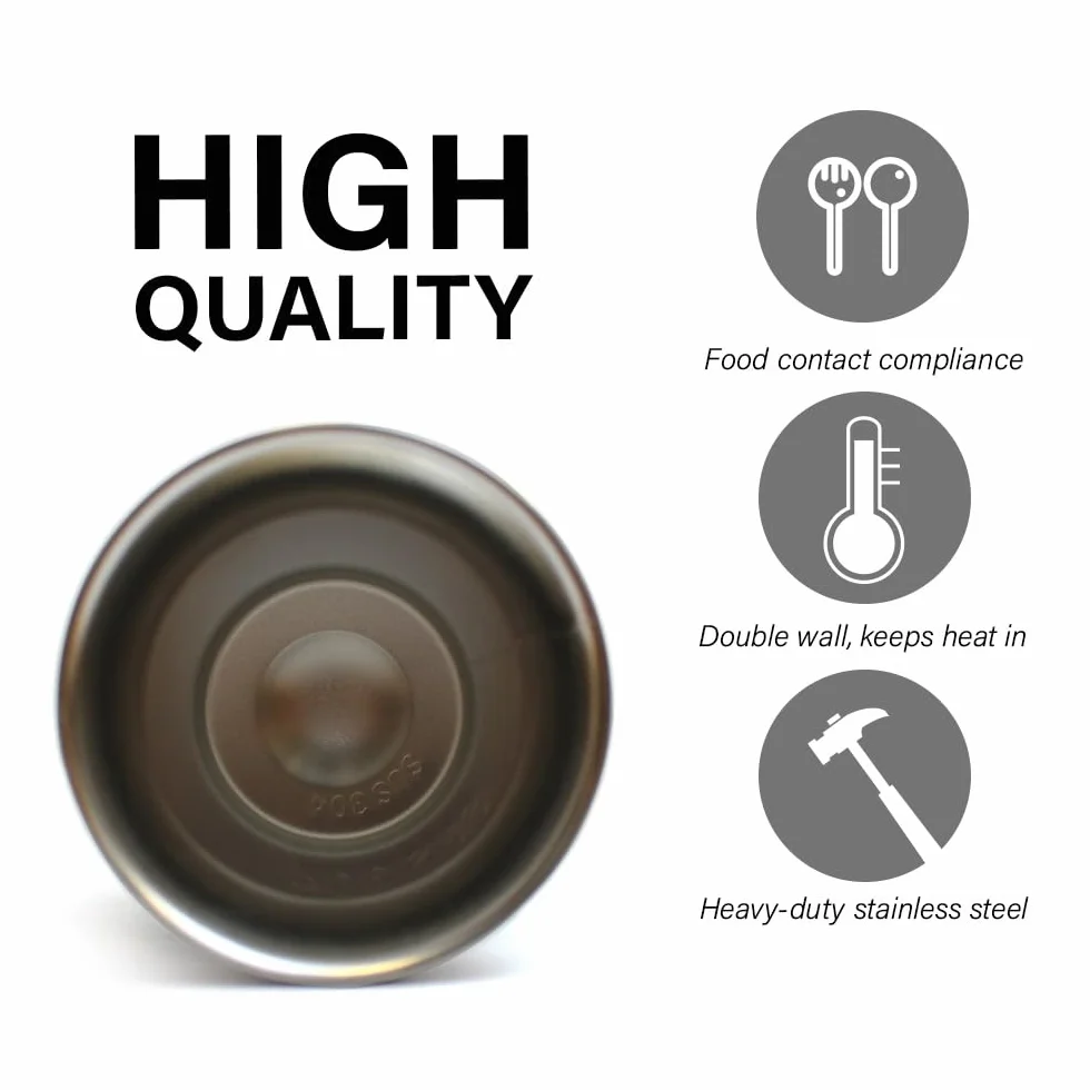 Zestaw outdoorowy | Yerbomos termos do herbaty Yerba Mate 580 ml, przenośne akcesorium do Yerba Mate, kubek ze stali nierdzewnej ze słomką do picia Bombilla, bezpieczny i trwały