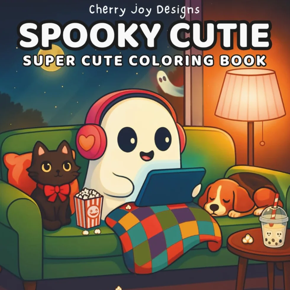 Spooky Cutie: Super Cute Coloring Book for Adults and Teens: Whimsical Designs of Adorable Creatures