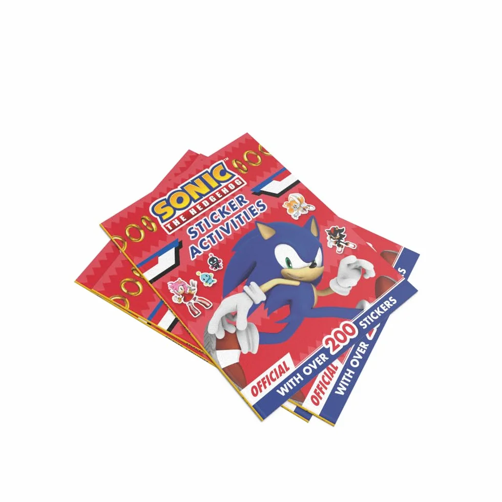Sonic the Hedgehog Sticker Activities Book: Sticker-Filled Puzzles and Activities Perfect For All Sonic Fans. It Includes 6 Pages of Stickers.